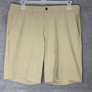 Lululemon Men's Shorts sz 36 Khaki Tan‎ Commission Classic Warpstreme Chino
